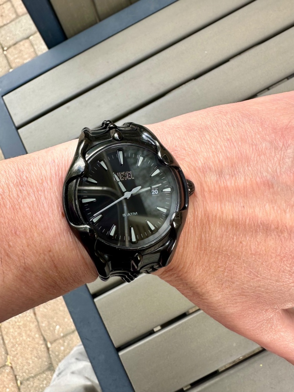 Diesel DZ2187 Black Stainless Steel Watch – Pristine Condition Full Set - Picture 7 of 9